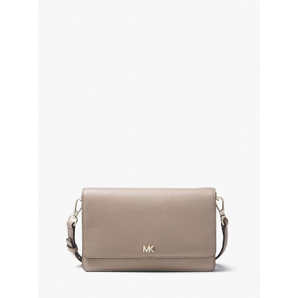 Michael Kors NWT Truffle Pebbled Leather WOC Covertible Crossbody Bag NEW